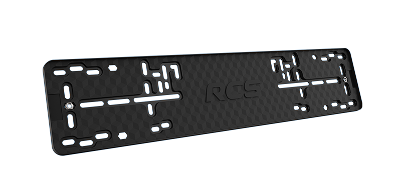 Пластиковая рамка госномера RCS-Light черная